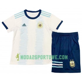 Koszulka Argentyna Dziecięcy Domowe Stroje Piłkarskie Copa América 2019 Krótki Rękaw